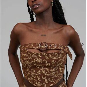 NWT Ragged Priest Milk It Strapless Vamp Top